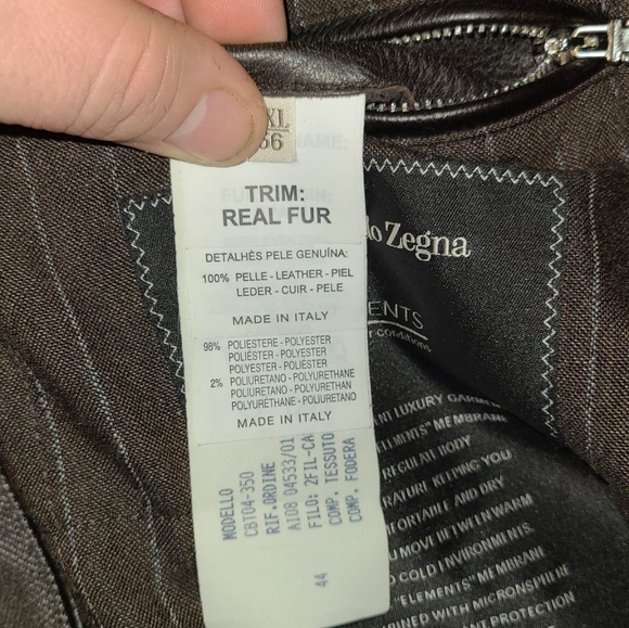 2008 Autumn/winter Ermenegildo Zegna elements Jacket 54xl - Picture 4 of 7